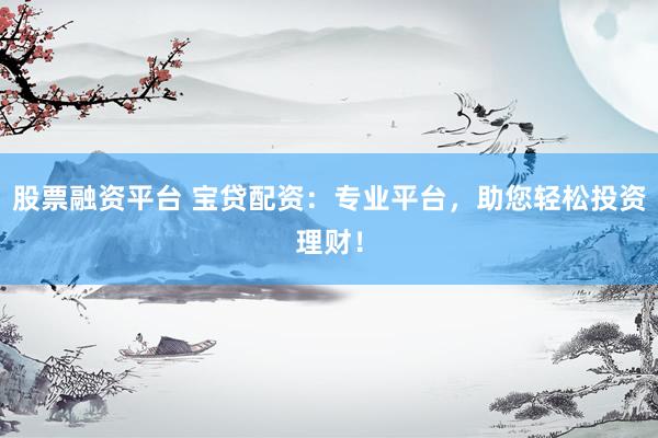 股票融资平台 宝贷配资：专业平台，助您轻松投资理财！