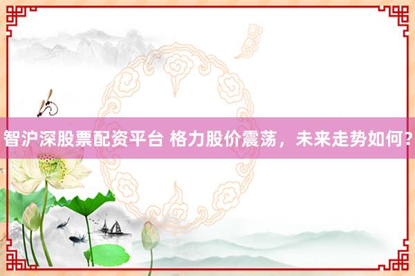 智沪深股票配资平台 格力股价震荡，未来走势如何？