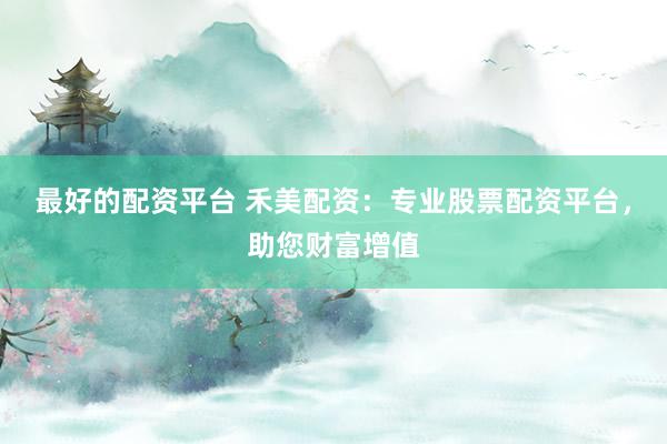 最好的配资平台 禾美配资：专业股票配资平台，助您财富增值