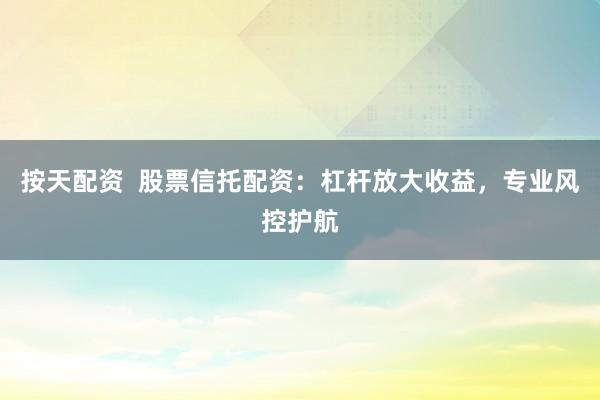 按天配资  股票信托配资：杠杆放大收益，专业风控护航