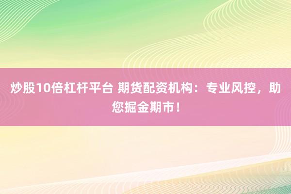 炒股10倍杠杆平台 期货配资机构：专业风控，助您掘金期市！