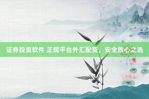 证券投资软件 正规平台外汇配资，安全放心之选