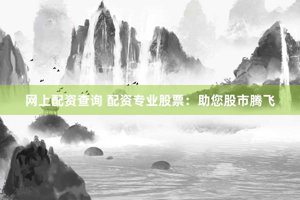 网上配资查询 配资专业股票：助您股市腾飞