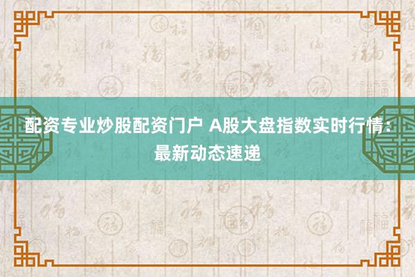 配资专业炒股配资门户 A股大盘指数实时行情:最新动态速递